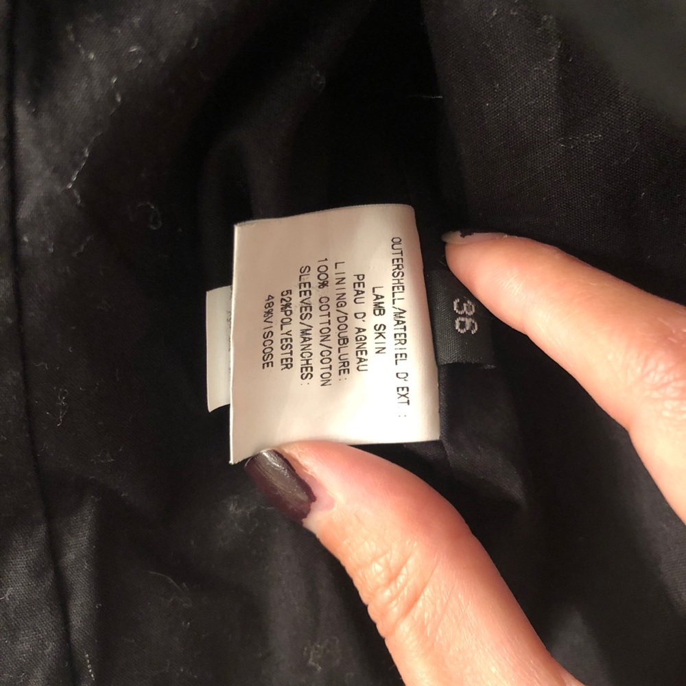 Black leather jacket - Picture 5 of 9